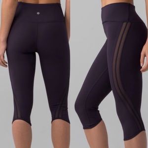 Lululemon Sun Setter Crop (17") Boysenberry